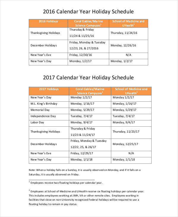 FREE 7 Holiday Calendar Templates In Google Docs MS Word Pages