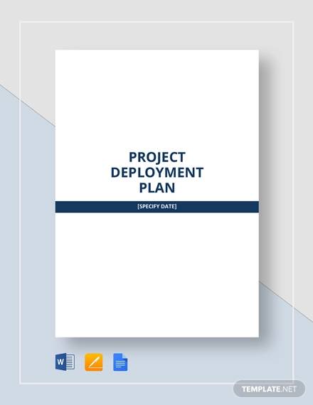 project deployment plan template