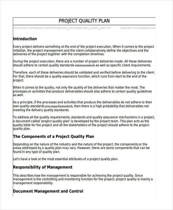 FREE 11+ Project Plan Samples & Templates in PDF | Google ...