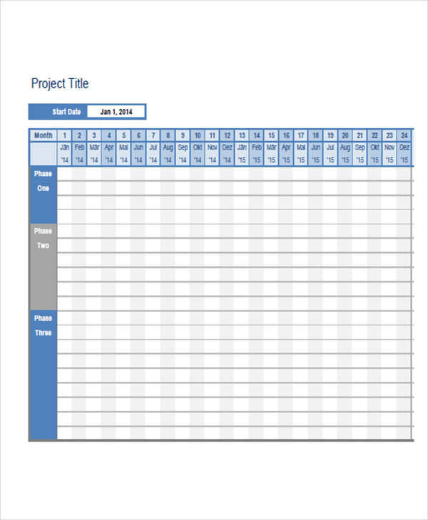 project time schedule chart1