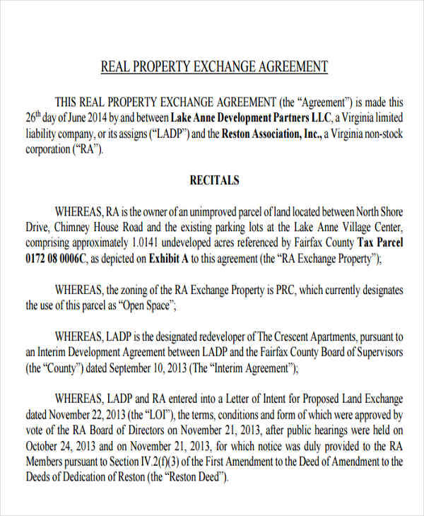 property agreement