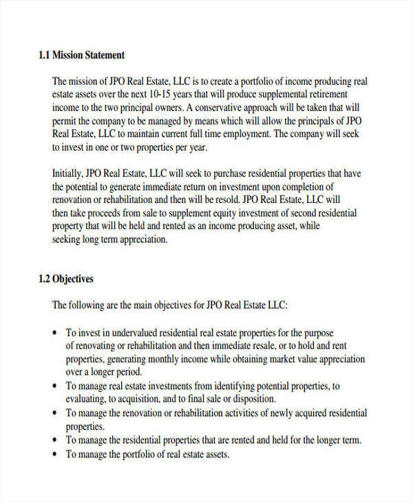 proposal for property investment1