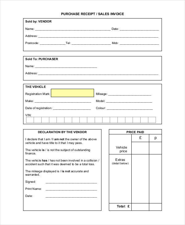 sales and purchase invoice