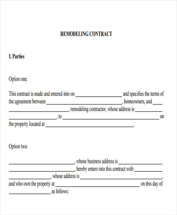 remodeling contract1