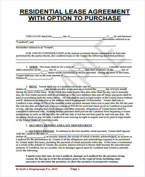 Rent-to-Own Contract 7 Image