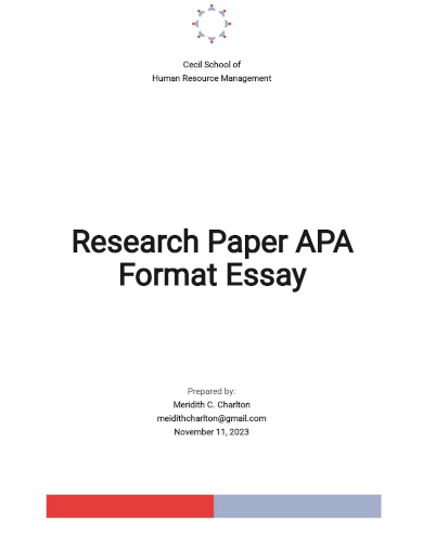 research paper apa format essay template