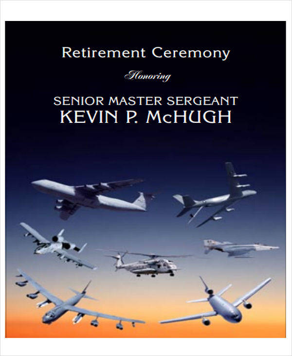 retirement ceremony program