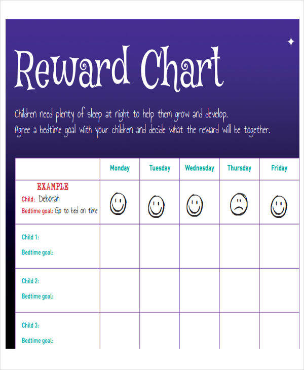 reward chart sample