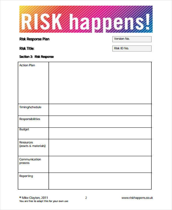 risk response plan