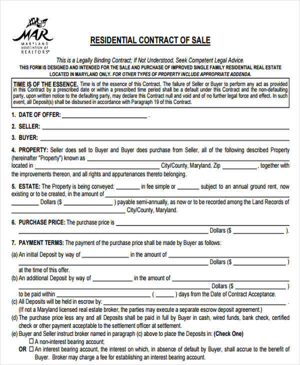 Sales Contract Template Download Printable Pdf Templateroller 