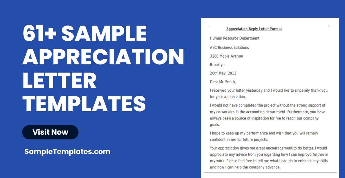 FREE 61+ Appreciation Letter Samples in PDF | MS Word | Pages | Google Docs