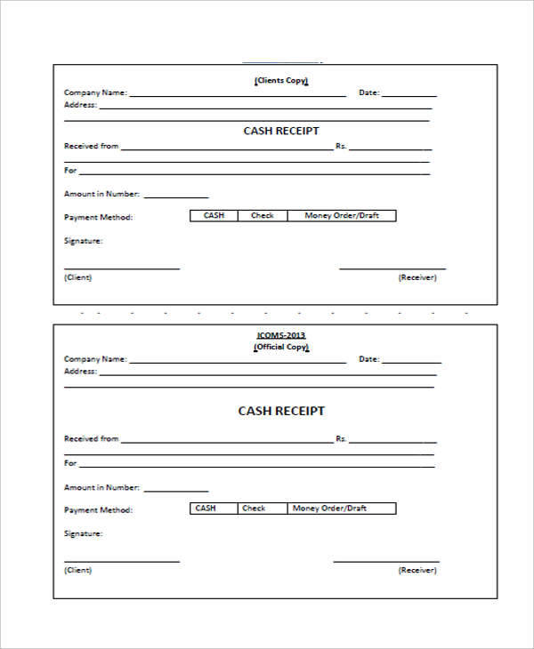 free cash receipt template google docs great printable