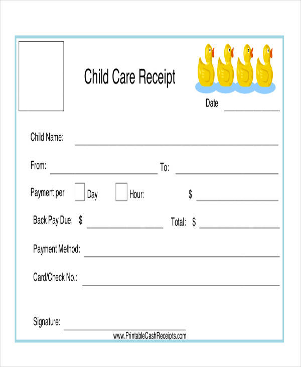 FREE 8+ Daycare Invoice Templates in MS Word PDF