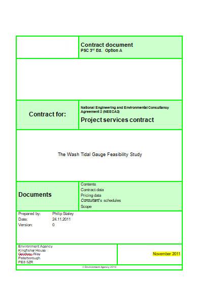 sample project contract in ms word