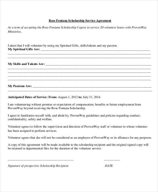Scholarship Guidelines Template