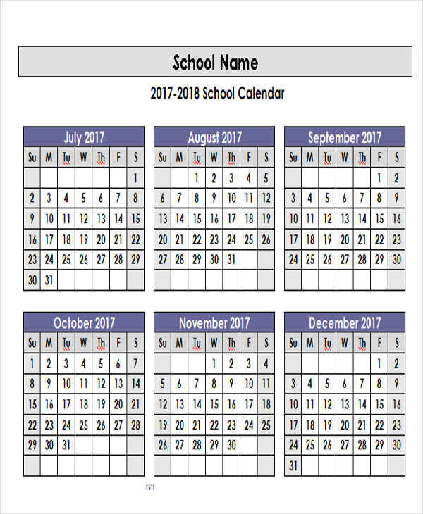 FREE 14+ Academic Calendar Templates in MS Word Pages Google Docs PDF