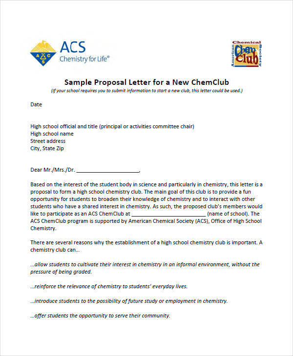 school event proposal letter