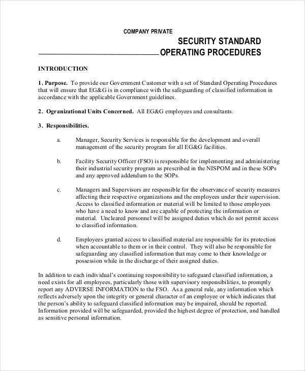 security company template