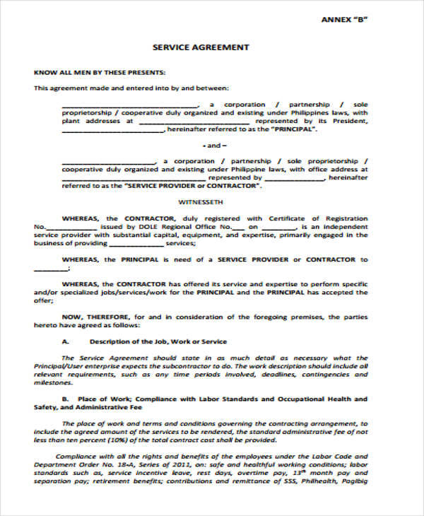 service agreement contract1