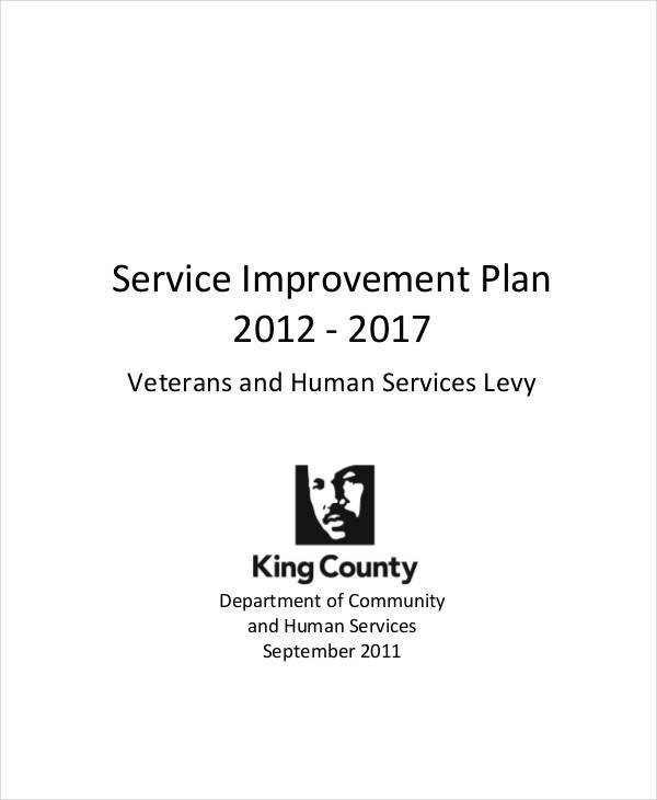 service improvement plan