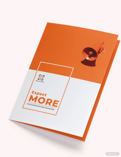 simple company profile bi fold brochure template