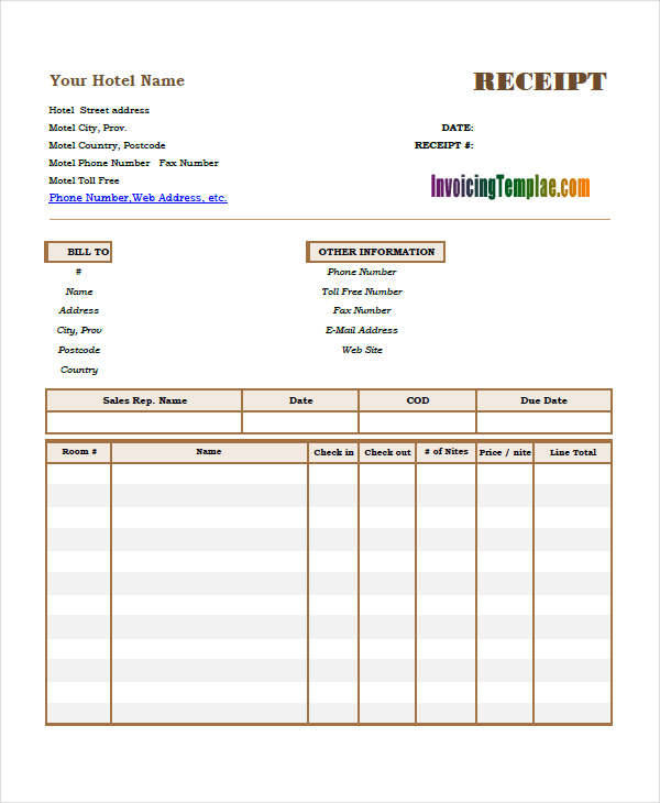 free 9 simple receipt templates in excel ms word