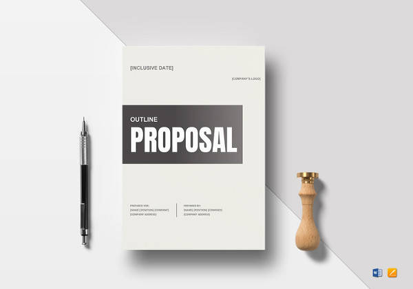 simple proposal outline template in word
