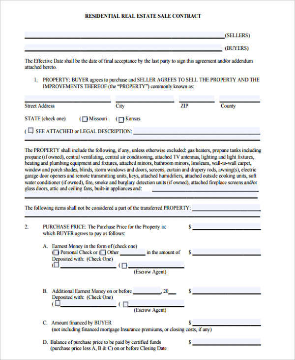 FREE 21 Simple Sales Contract Samples Templates In PDF Google Docs 