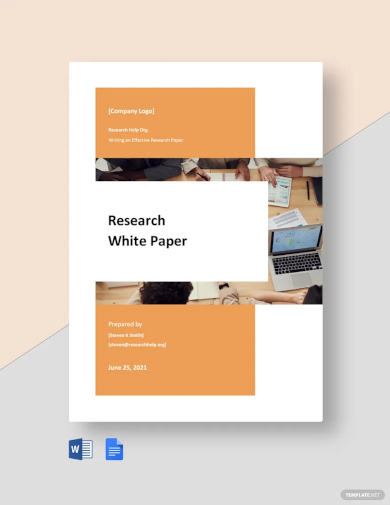 simple research white paper template