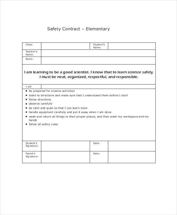 simple safety contract