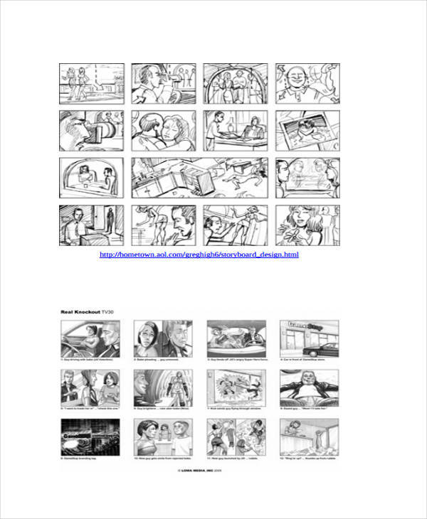 storyboard on professional photography