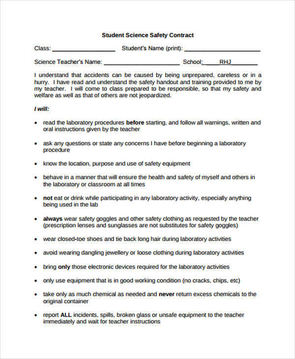 student safety contract1