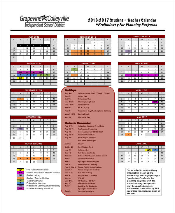 teacher planning calendar2