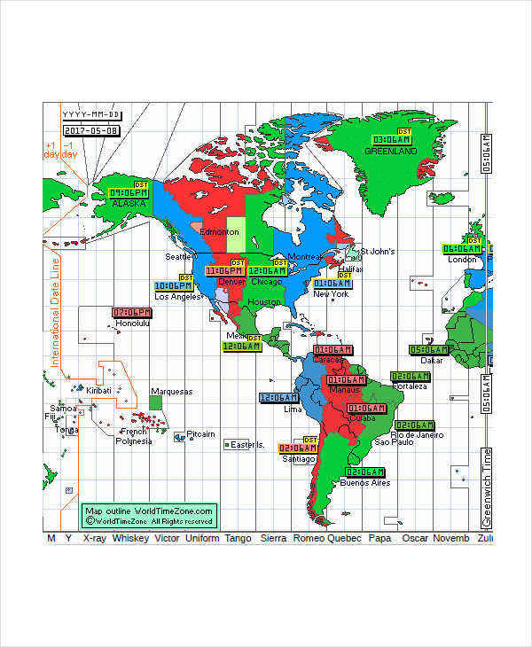 time zones converter