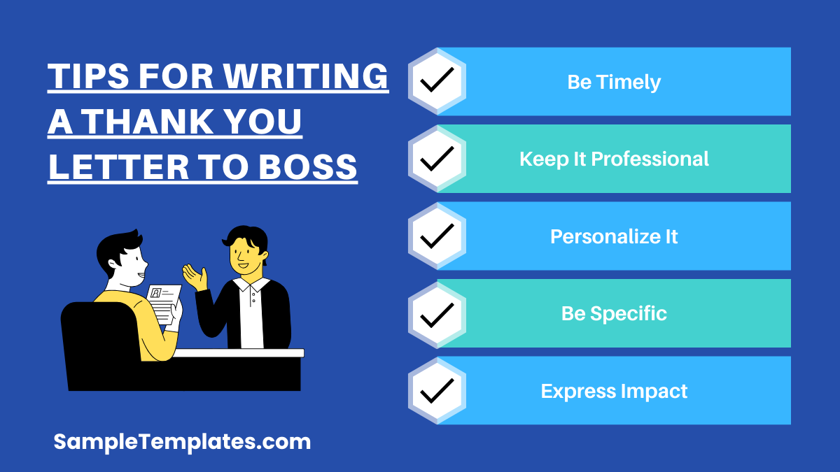 tips for writing a thank you letter to boss