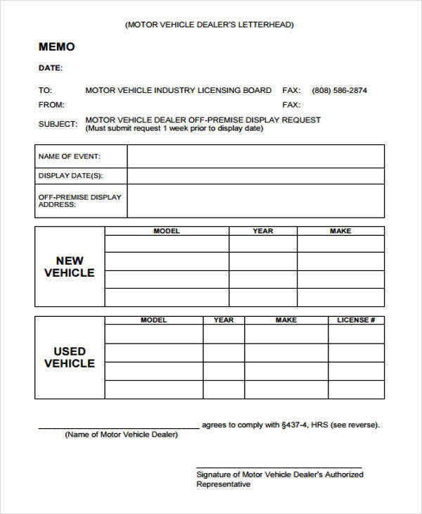 FREE 12  Vehicle Invoice Templates in MS Word PDF Excel