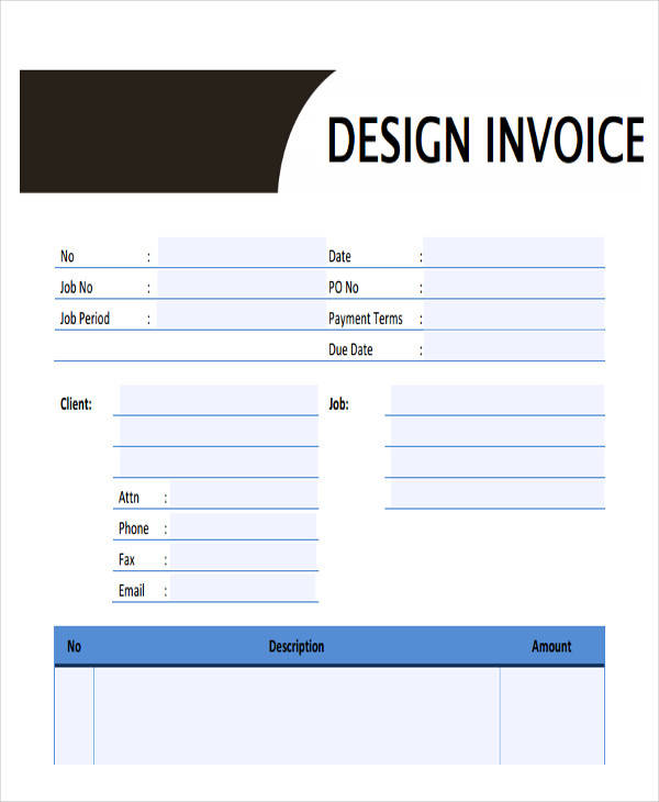 web design company invoice