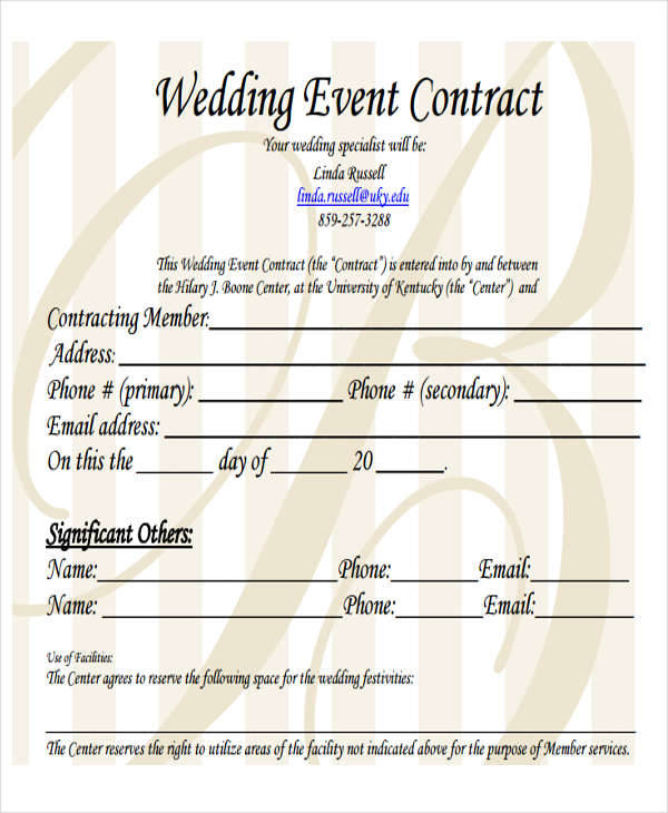 wedding event contract1