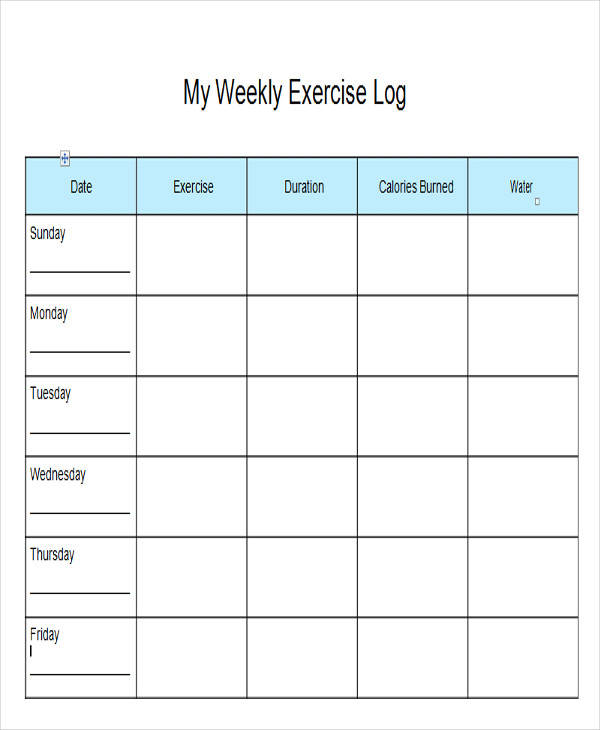 weekly exercise