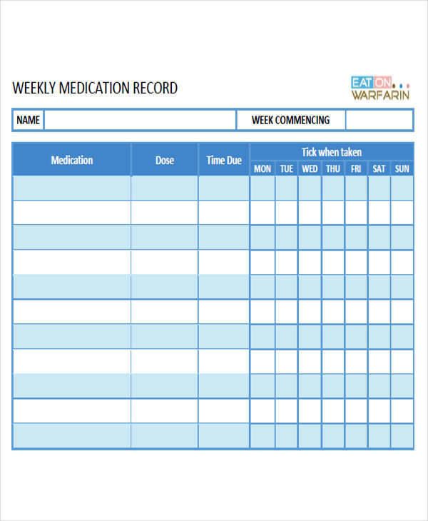 weekly medication time1
