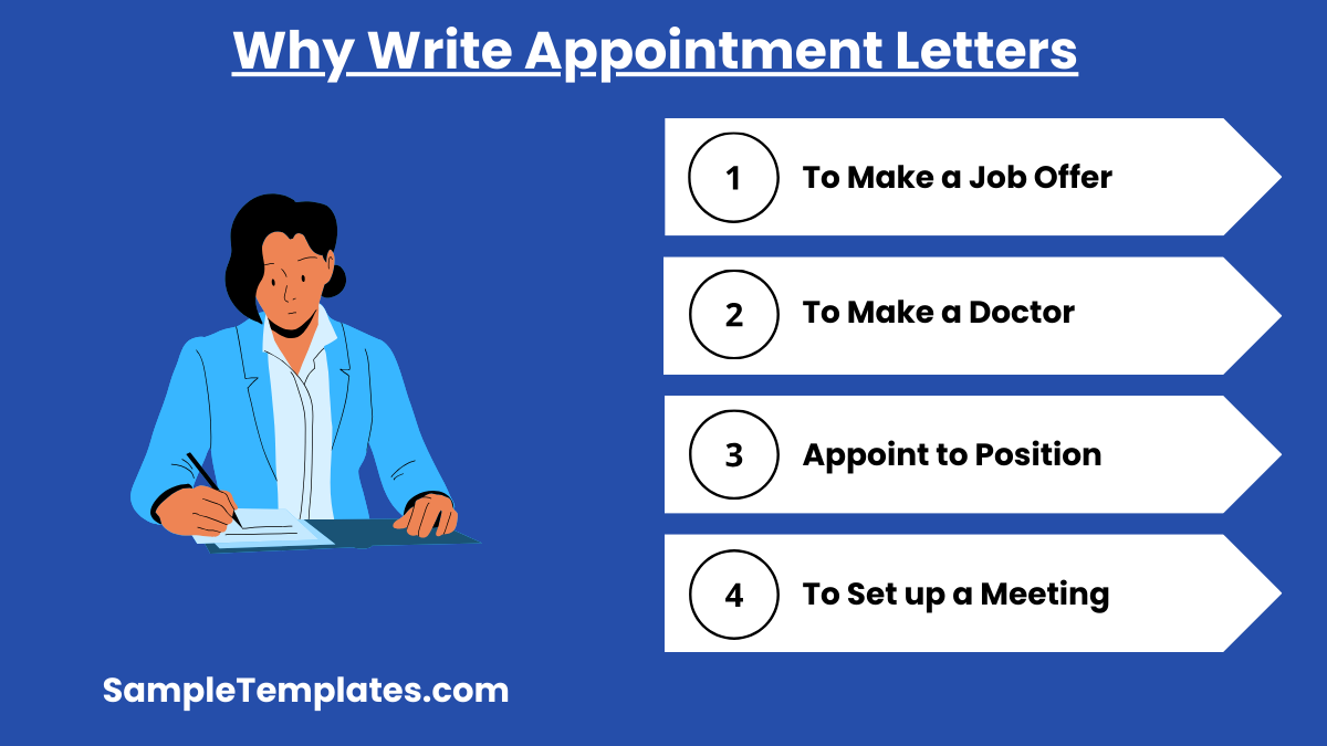 why write appointment letters