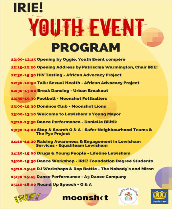 youth event program