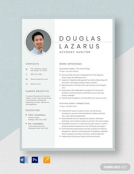 Accounting Resume Template from images.sampletemplates.com