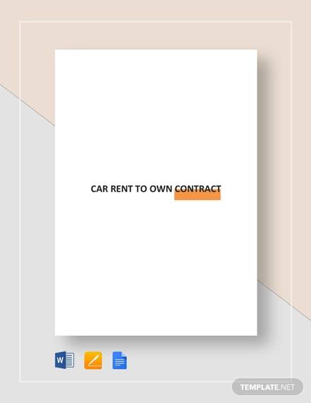 car rent to own