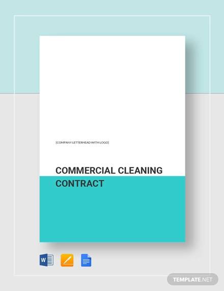 FREE 13+ Sample Cleaning Contract Agreement Templates in PDF | MS Word ...