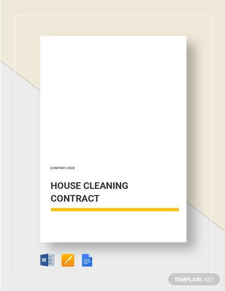 house cleaning contract4