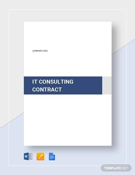 it consulting contract