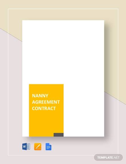 FREE 10+ Sample Nanny Contracts in PDF | MS Word | Google ...