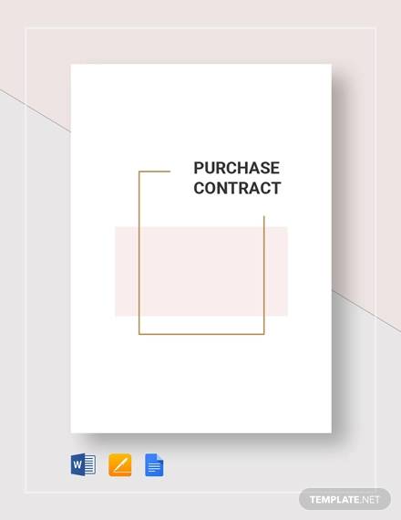 purchase contract