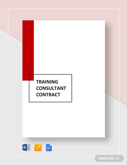 training consultant contract4